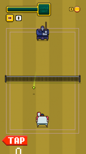 Timber Tennis「ゲーム画面」
