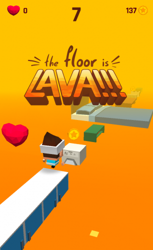 The Floor Is Lava「引きつけてジャンプ」